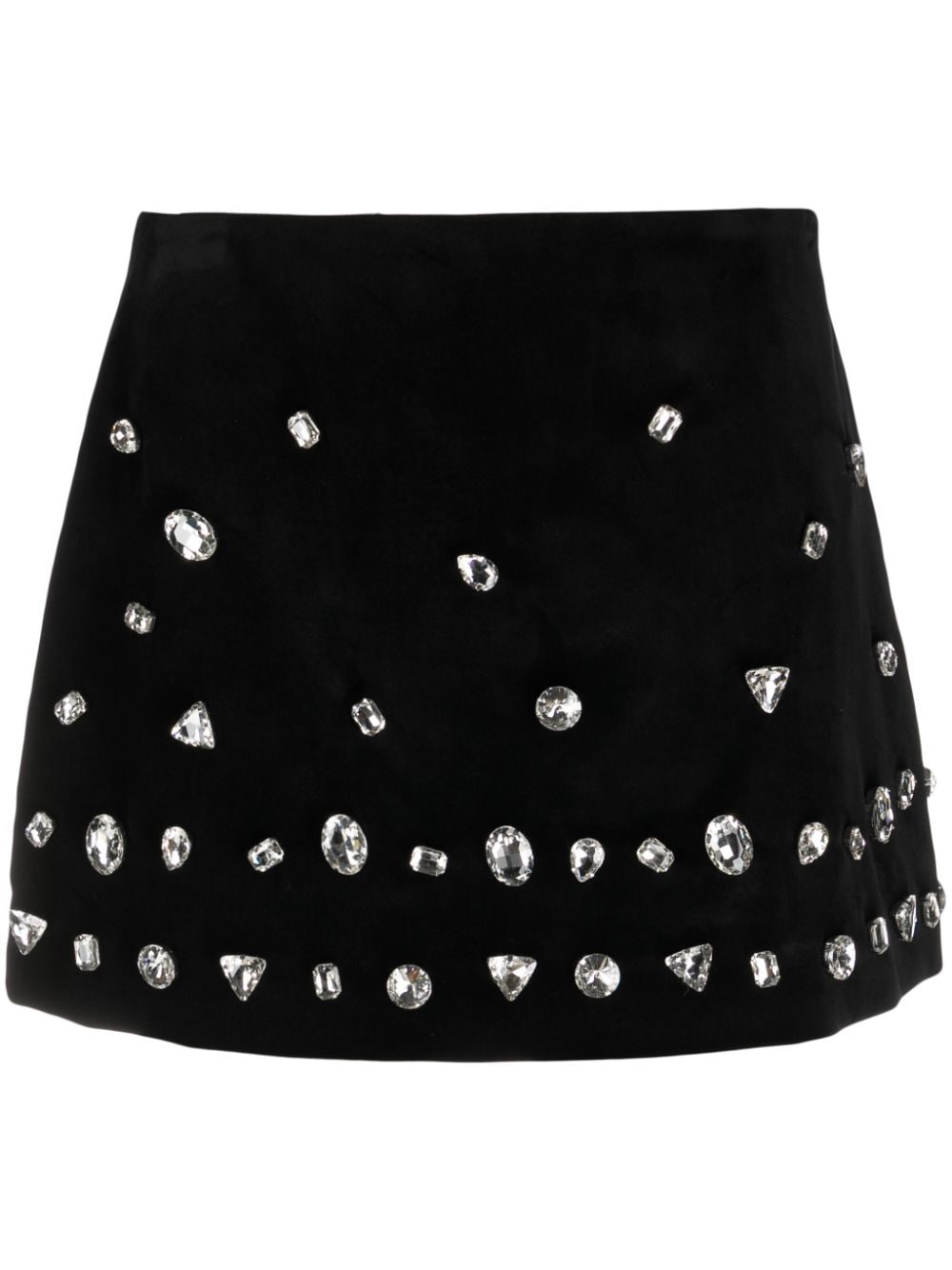 Vivetta crystal-embellished high-waist miniskirt - Black von Vivetta