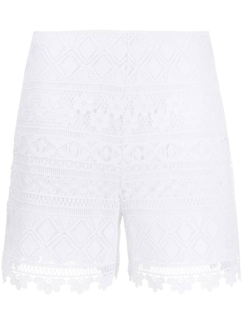 Vivetta embroidered contrast panel shorts - White von Vivetta