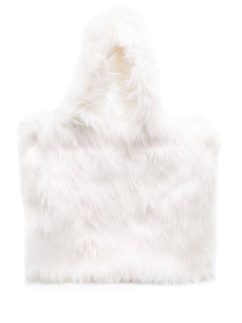 Vivetta faux-fur shoulder bag - White von Vivetta