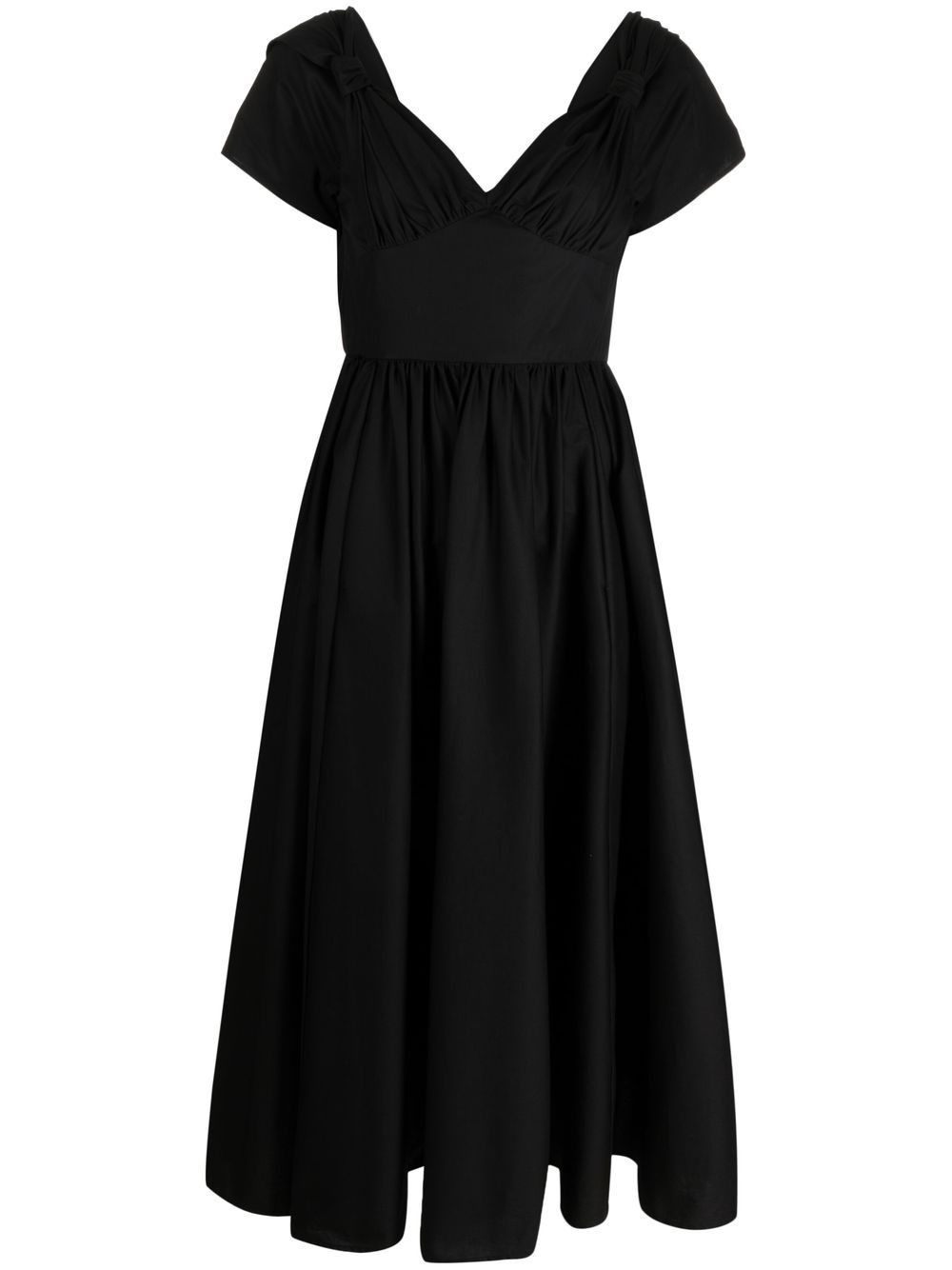 Vivetta flared mid-length dress - Black von Vivetta