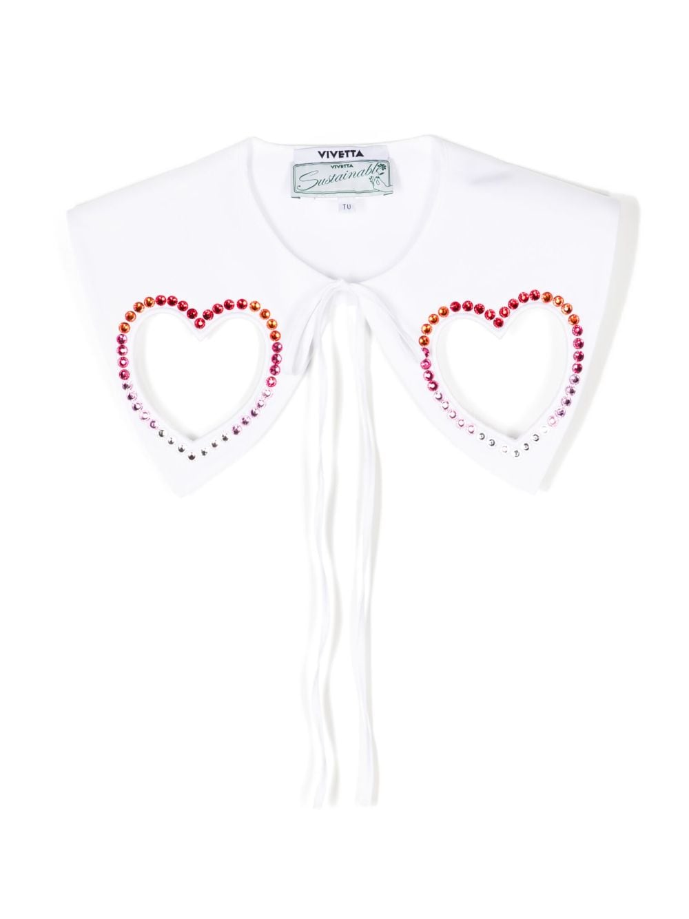 Vivetta heart cut-out collar - White von Vivetta