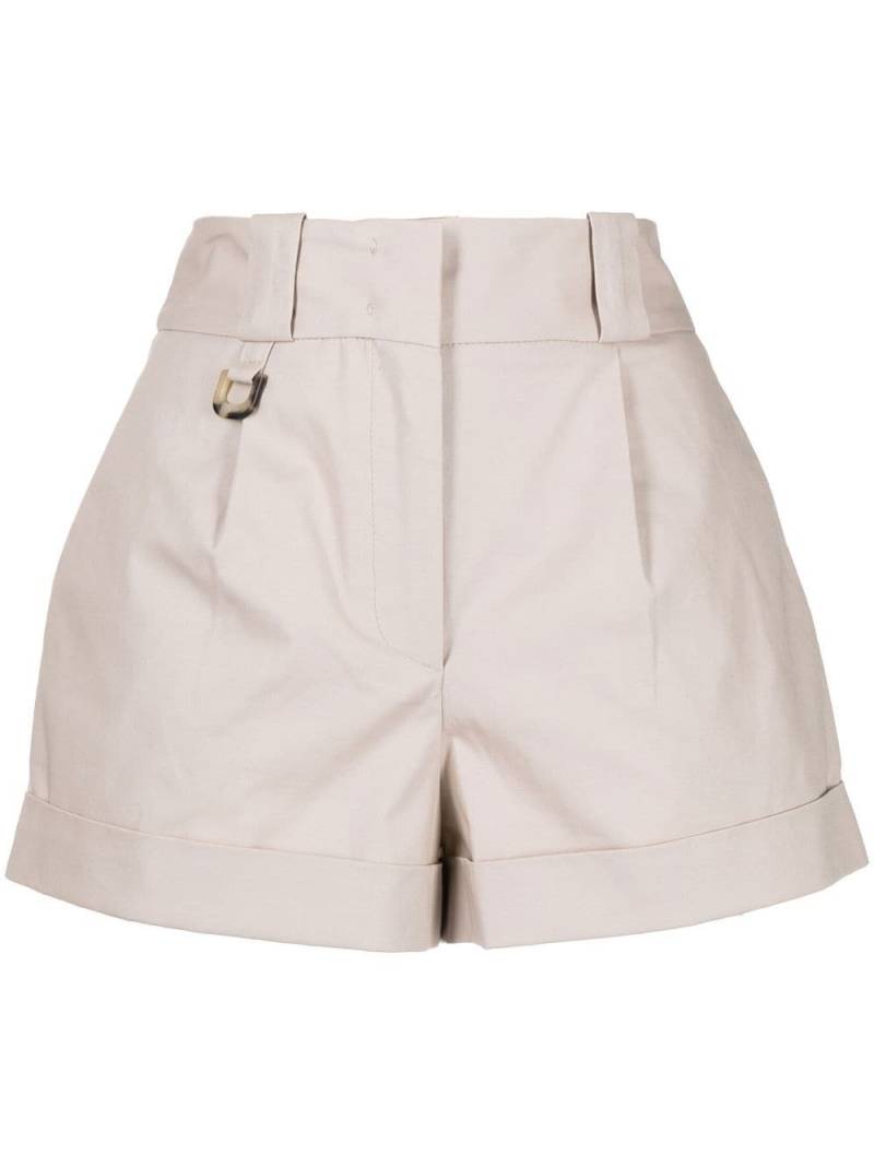 Vivetta high-waisted cotton shorts - Neutrals von Vivetta