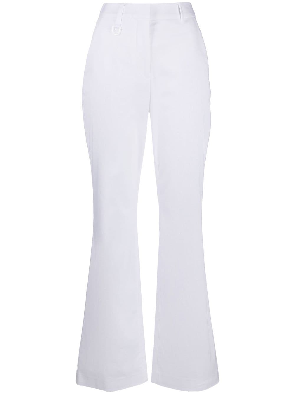Vivetta high-waisted flared-leg trousers - White von Vivetta