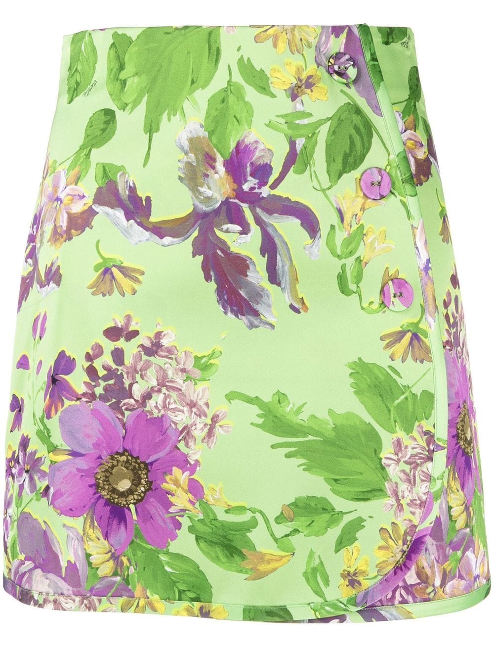 Vivetta high-waisted floral mini skirt - Green von Vivetta
