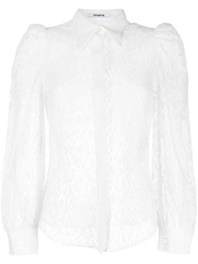 Vivetta lace-panel shirt - White von Vivetta