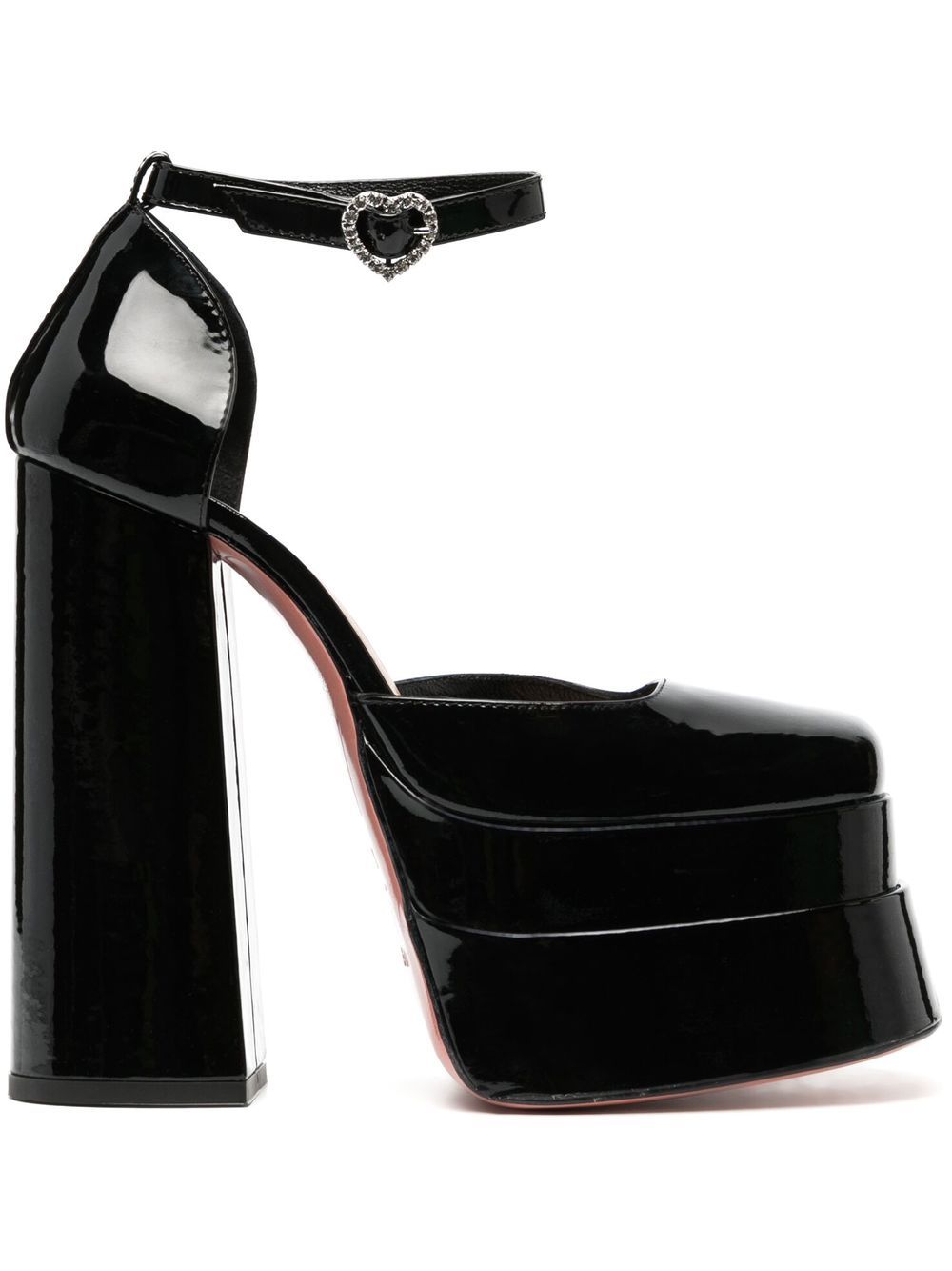 Vivetta patent-leather platform 160mm pumps - Black von Vivetta