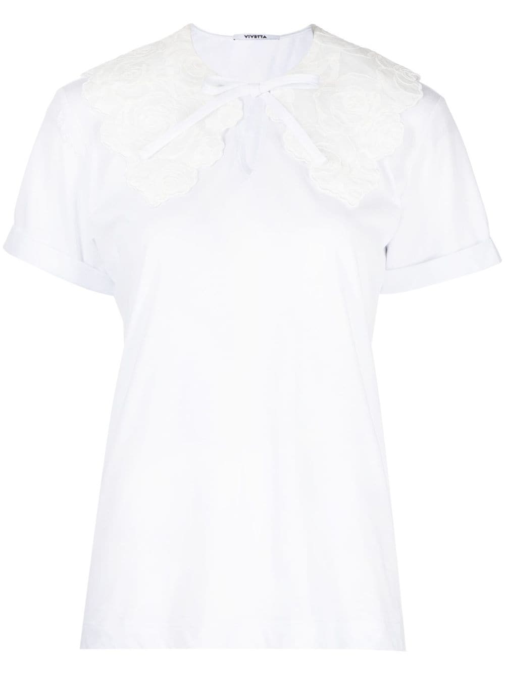 Vivetta short-sleeve cotton blouse - White von Vivetta
