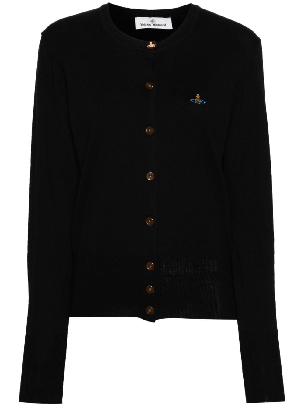 Vivienne Westwood Bea Orb-logo cardigan - Black von Vivienne Westwood