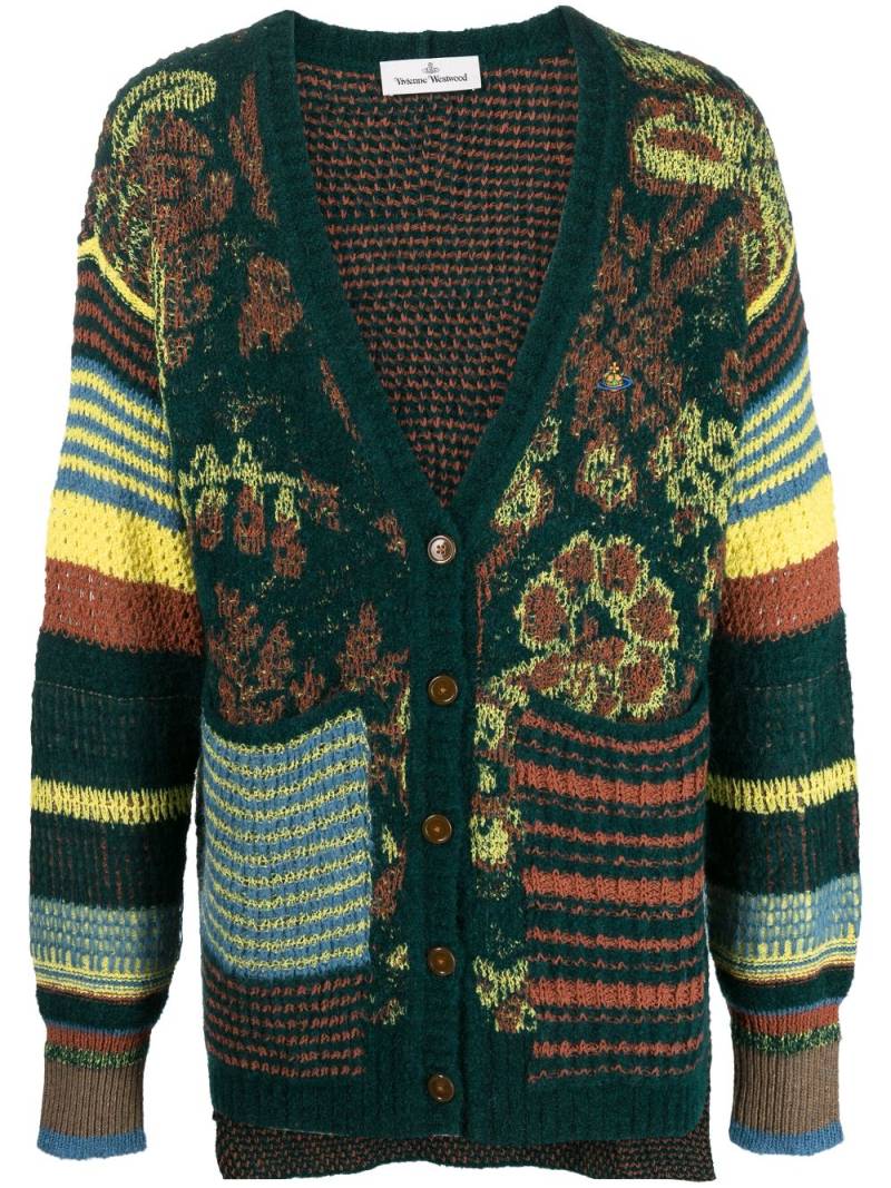 Vivienne Westwood Blurry crochet-knit cardigan - Green von Vivienne Westwood