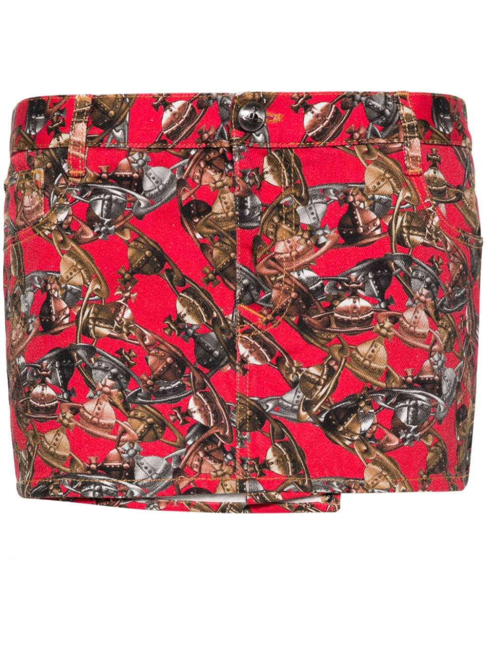 Vivienne Westwood Foam Crazy Orb-print skirt - Red von Vivienne Westwood