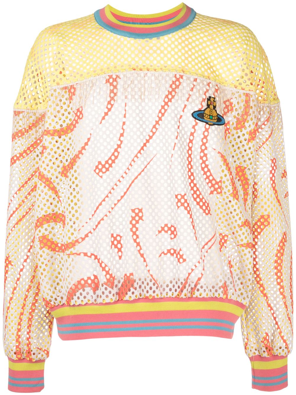 Vivienne Westwood Fresh mesh sweatshirt - Yellow von Vivienne Westwood