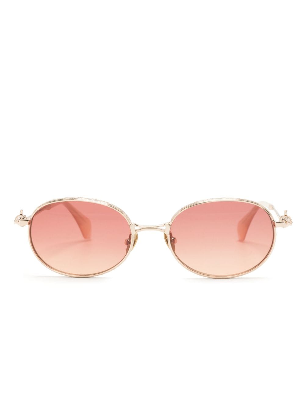 Vivienne Westwood Hardware orb oval-frame sunglasses - Gold von Vivienne Westwood