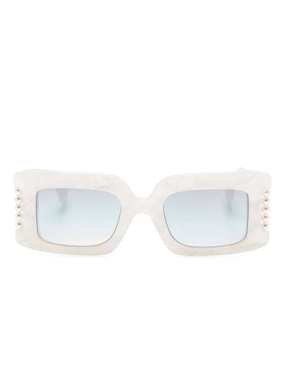 Vivienne Westwood Judy rectangle-frame sunglasses - White von Vivienne Westwood