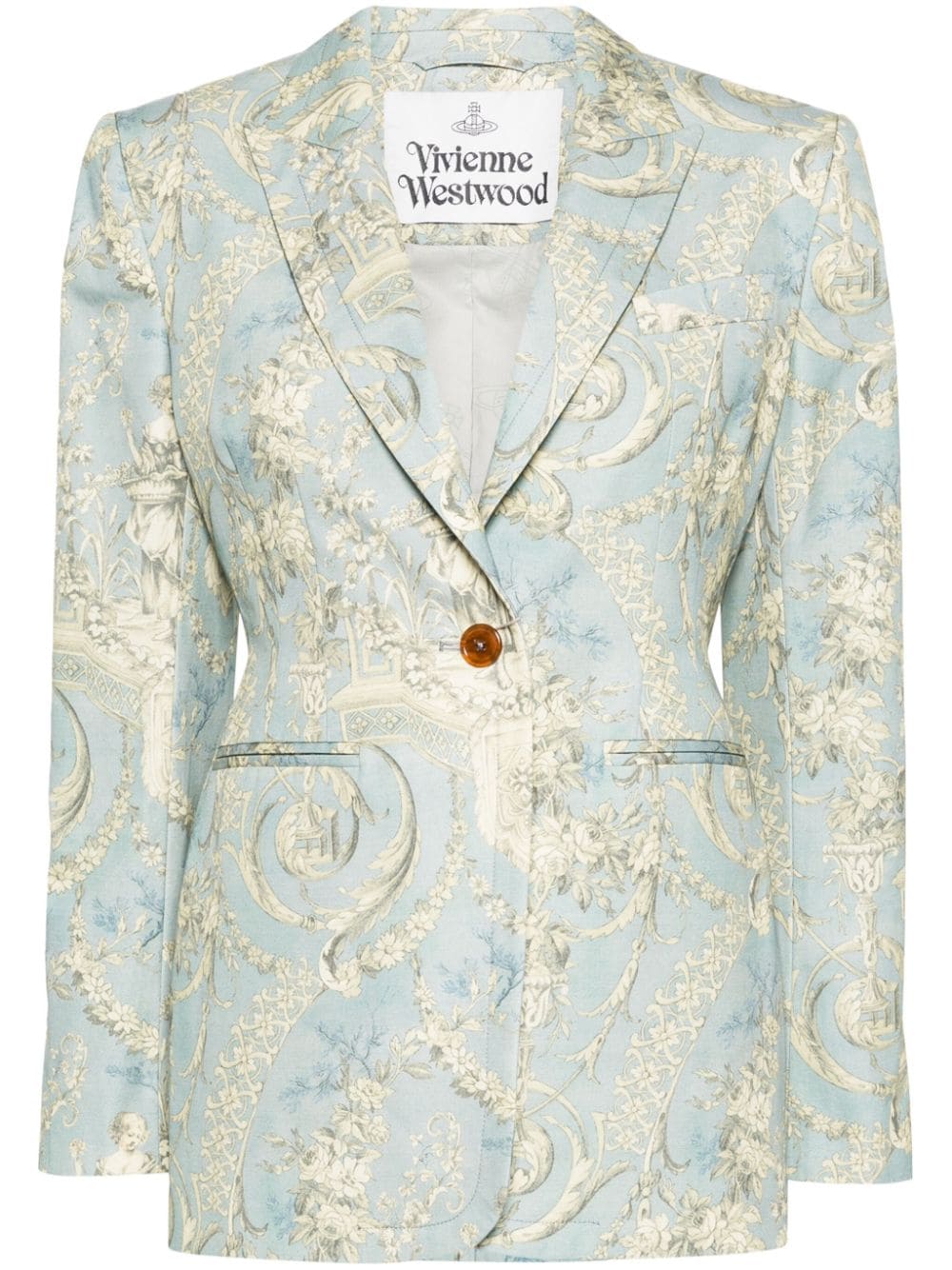 Vivienne Westwood Lauren Toile de Jouy-print blazer - Blue von Vivienne Westwood