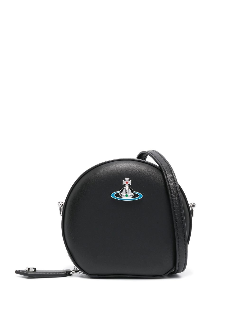 Vivienne Westwood Orb-detail leather crossbody bag - Black von Vivienne Westwood