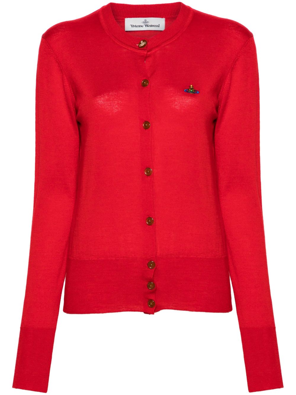 Vivienne Westwood Orb-embroidered fine-knit cardigan von Vivienne Westwood