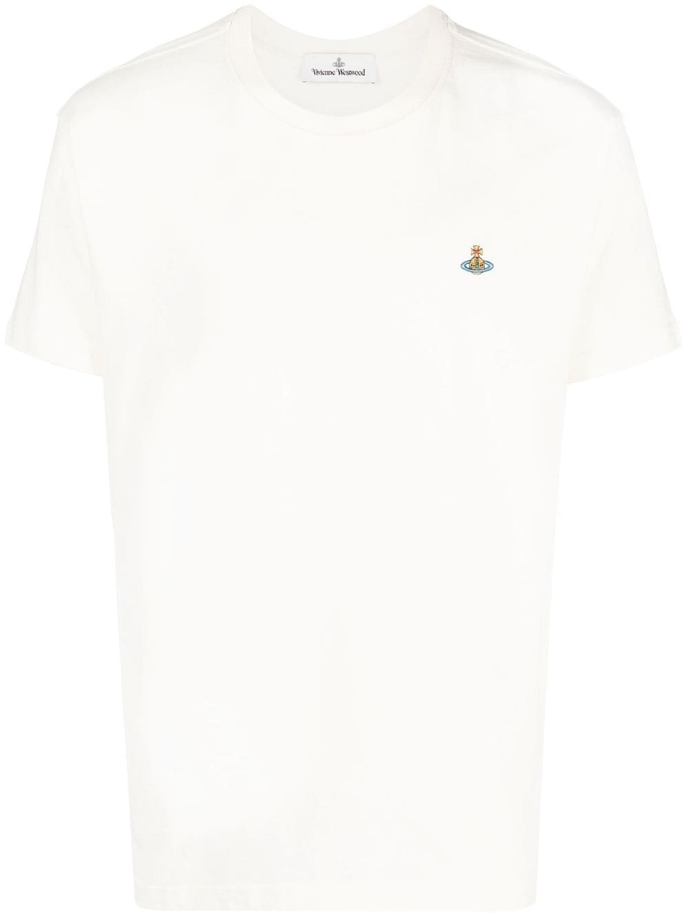 Vivienne Westwood Orb embroidered-logo short-sleeve T-shirt - Neutrals von Vivienne Westwood