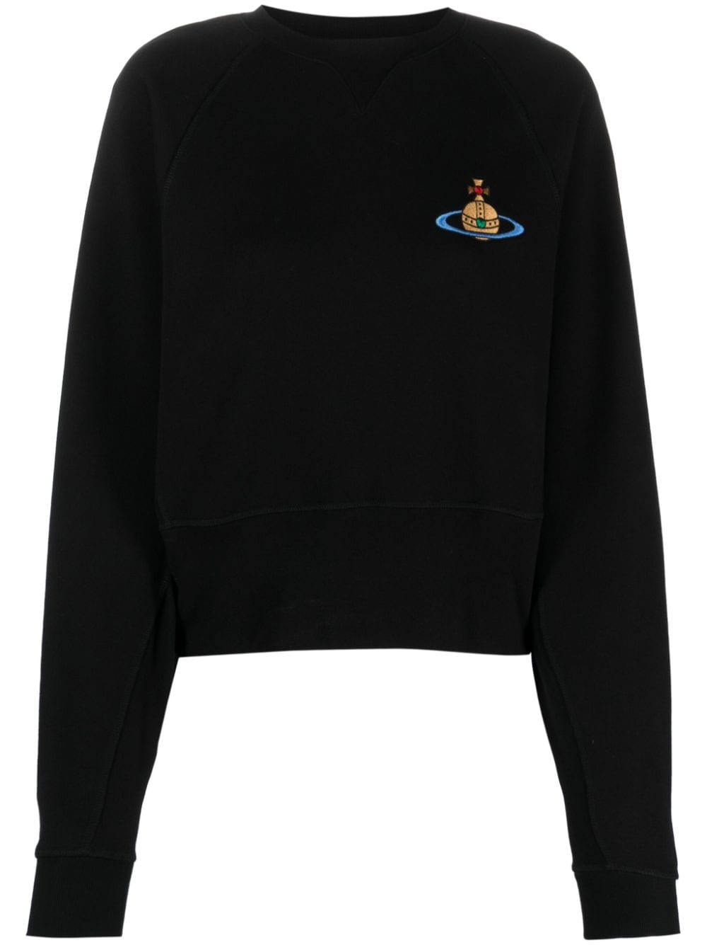 Vivienne Westwood Orb-embroidered sweatshirt - Black von Vivienne Westwood