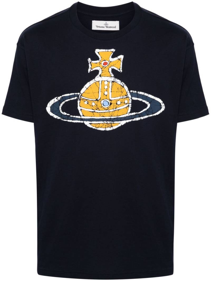 Vivienne Westwood Orb-logo-print cotton T-shirt - Blue von Vivienne Westwood