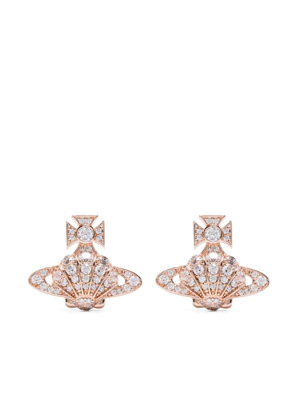 Vivienne Westwood Orb-motif stud earrings - Pink von Vivienne Westwood