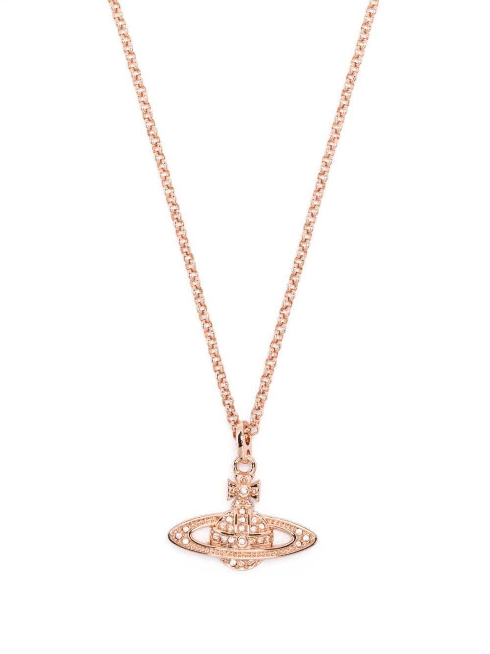 Vivienne Westwood Orb-pendant crystal-embellished necklace - Pink von Vivienne Westwood