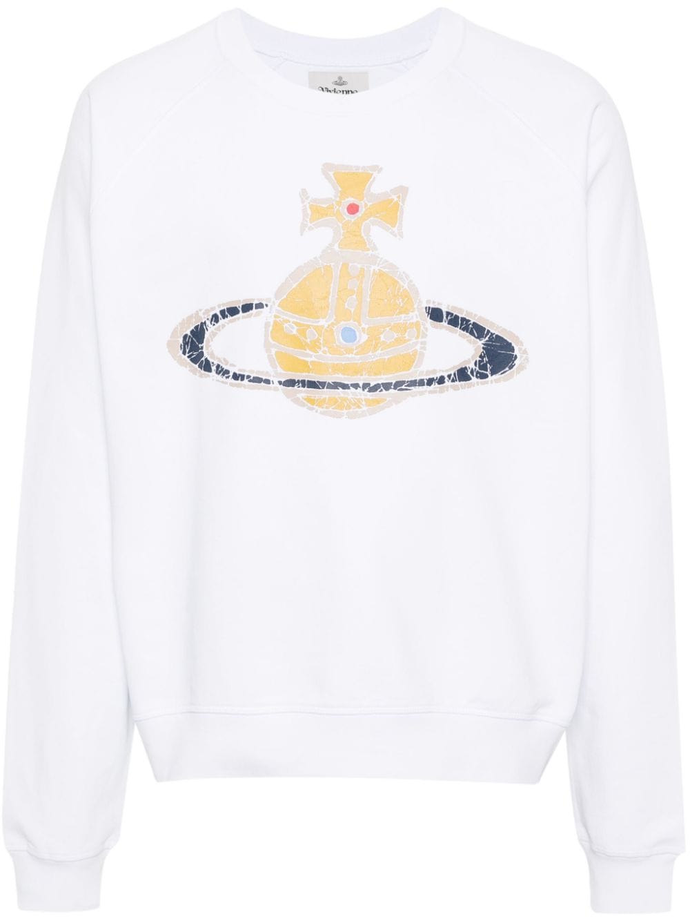 Vivienne Westwood Time Machine Orb-print sweatshirt - White von Vivienne Westwood