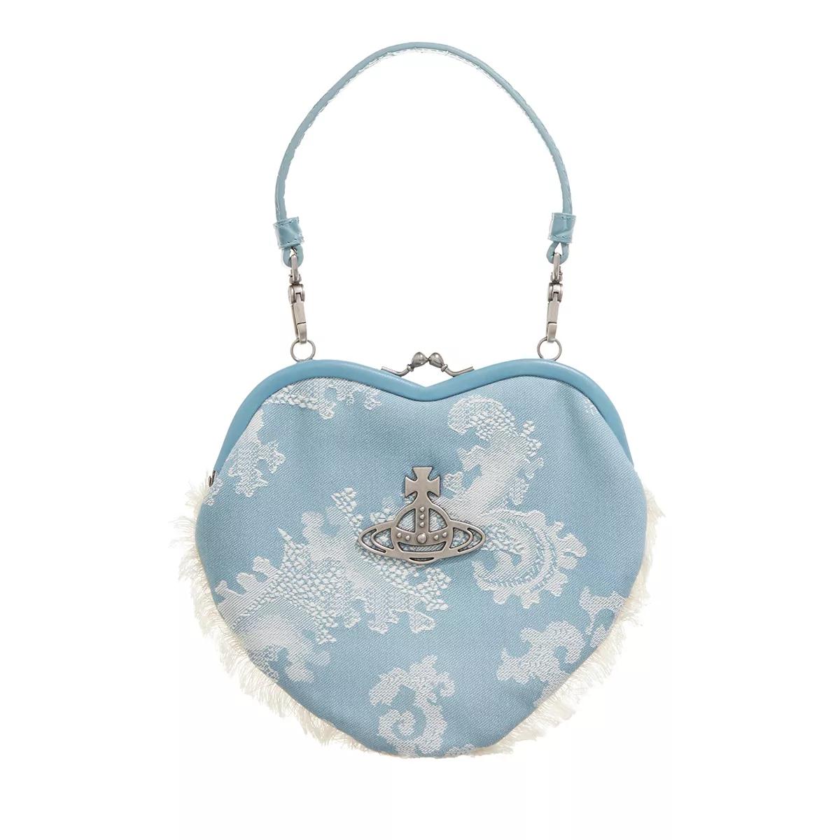 Vivienne Westwood Umhängetasche - Belle Heart Frame Purse - Gr. unisize - in Blau - für Damen von Vivienne Westwood