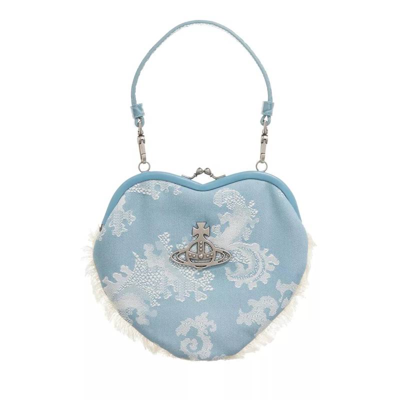 Vivienne Westwood Umhängetasche - Belle Heart Frame Purse - Gr. unisize - in Blau - für Damen von Vivienne Westwood