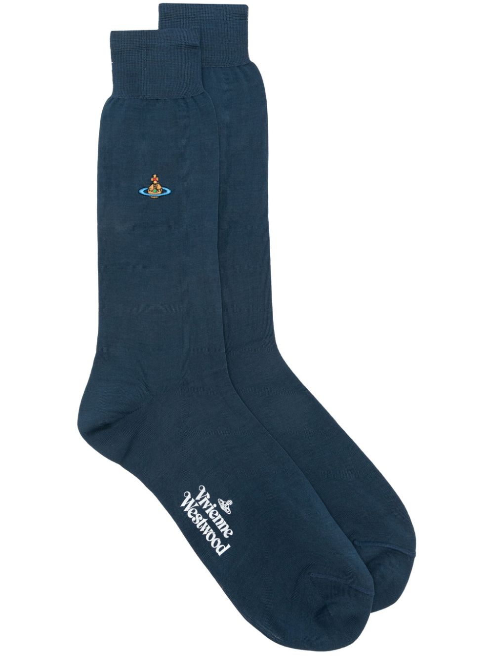 Vivienne Westwood Uni Colour Plain socks - Blue von Vivienne Westwood