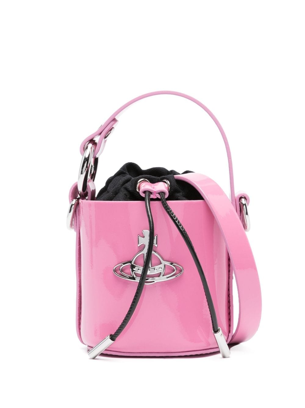 Vivienne Westwood mini Daisy high-shine bucket bag - Pink von Vivienne Westwood