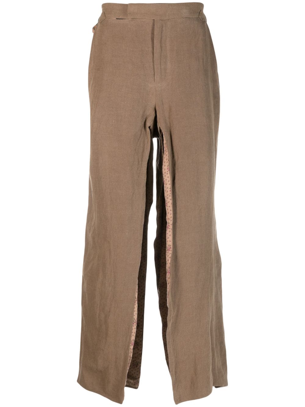 Vivienne Westwood side-slits flared trousers - Brown von Vivienne Westwood