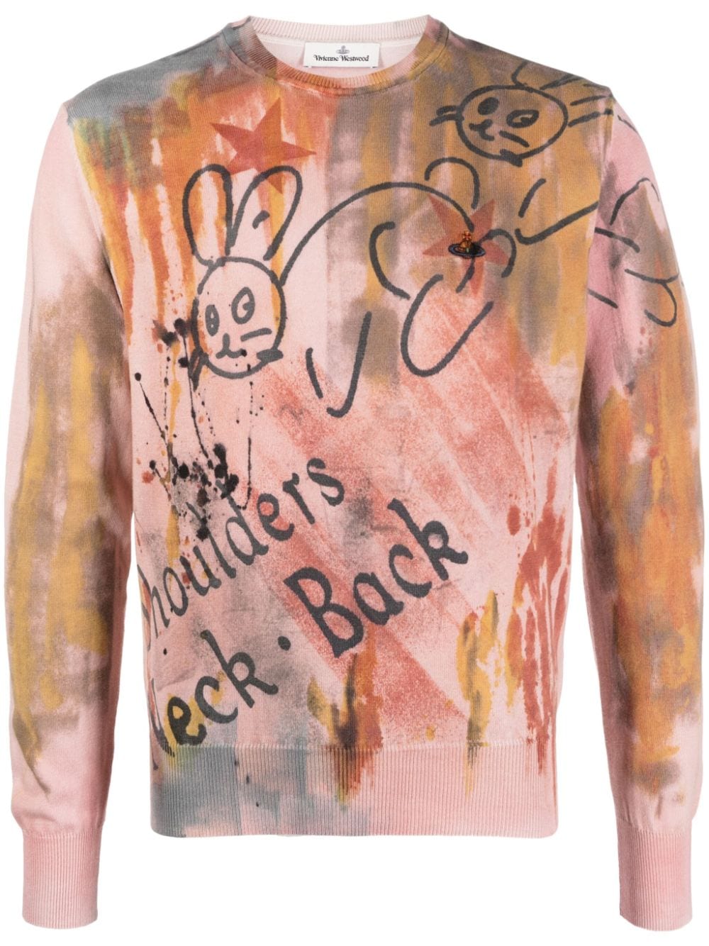 Vivienne Westwood sketch-style print jumper - Pink von Vivienne Westwood