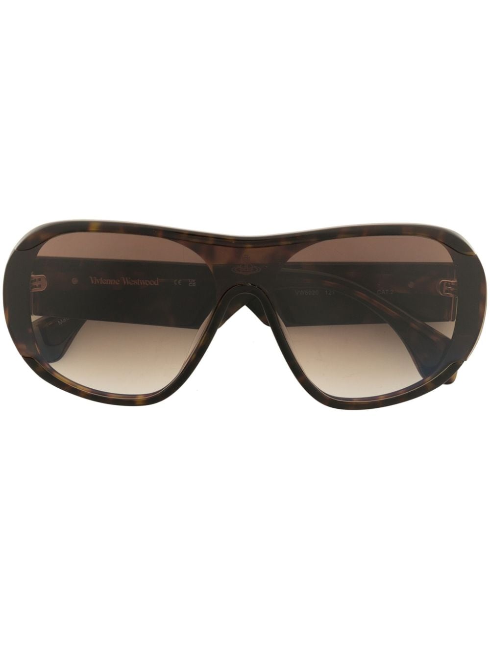 Vivienne Westwood tortoiseshell pilot-frame sunglasses - Brown von Vivienne Westwood