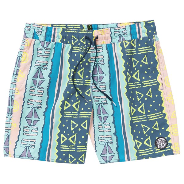 Volcom - Lido Print Trunk 17 - Boardshorts Gr M bunt von Volcom