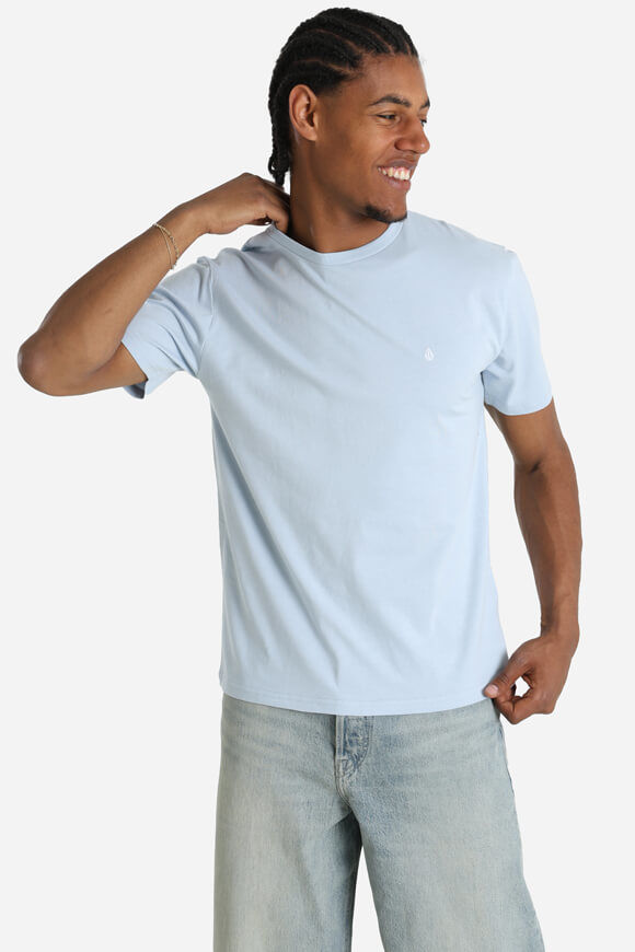 Volcom Stone Blanks BSC T-Shirt | Carolina Blue | Herren  | L von Volcom