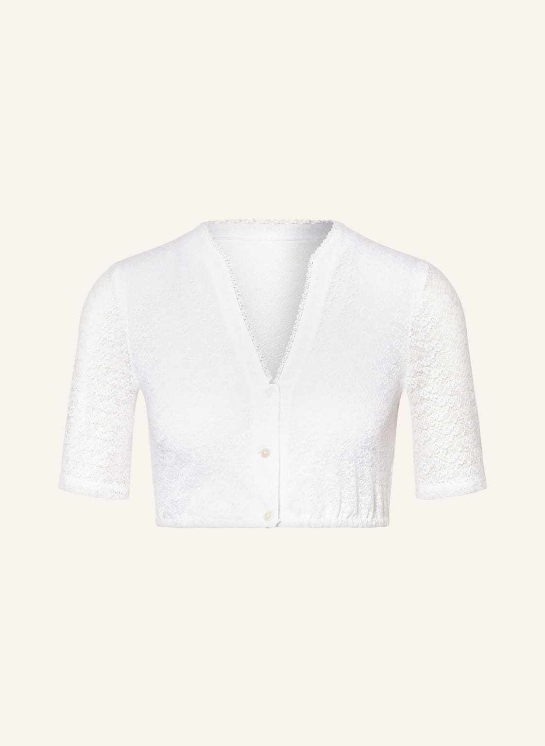 Waldorff Dirndlbluse Aus Spitze weiss Waldorff Dirndlbluse Aus Spitze weiss von WALDORFF