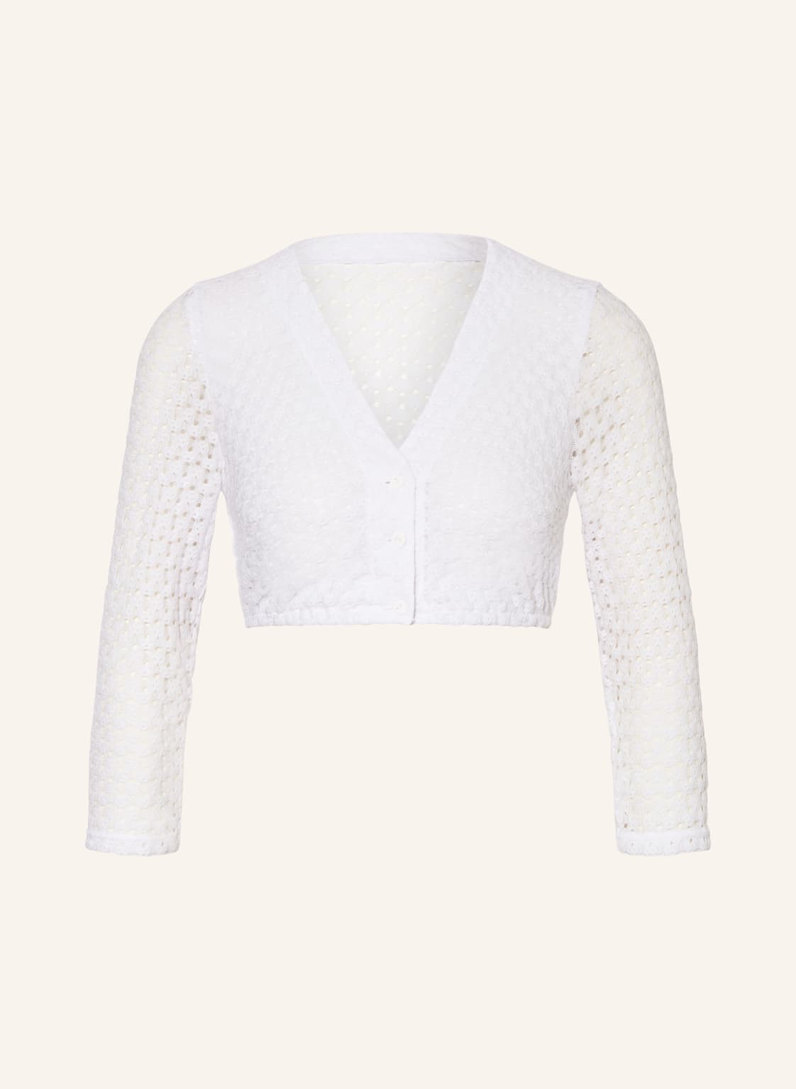 Waldorff Dirndlbluse Mit 3/4-Arm weiss Waldorff Dirndlbluse Mit 3/4-Arm weiss von WALDORFF