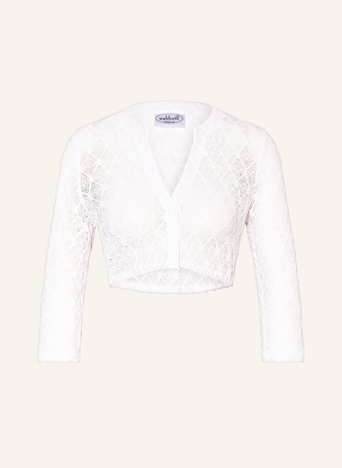 Waldorff Dirndlbluse Aus Spitze Mit 3/4-Arm weiss Waldorff Dirndlbluse Aus Spitze Mit 3/4-Arm weiss von WALDORFF