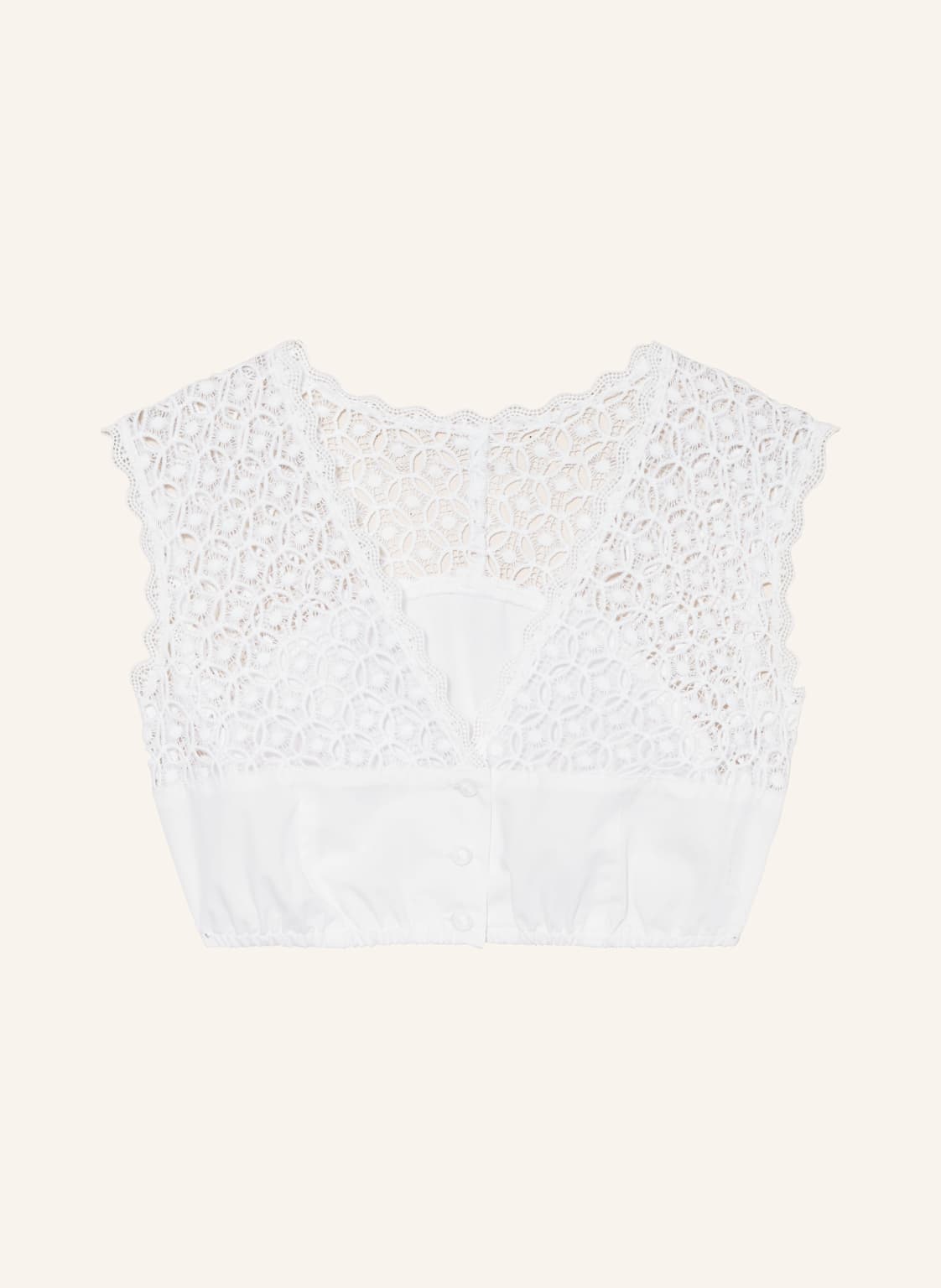 Waldorff Dirndlbluse Mit Spitze weiss Waldorff Dirndlbluse Mit Spitze weiss von WALDORFF