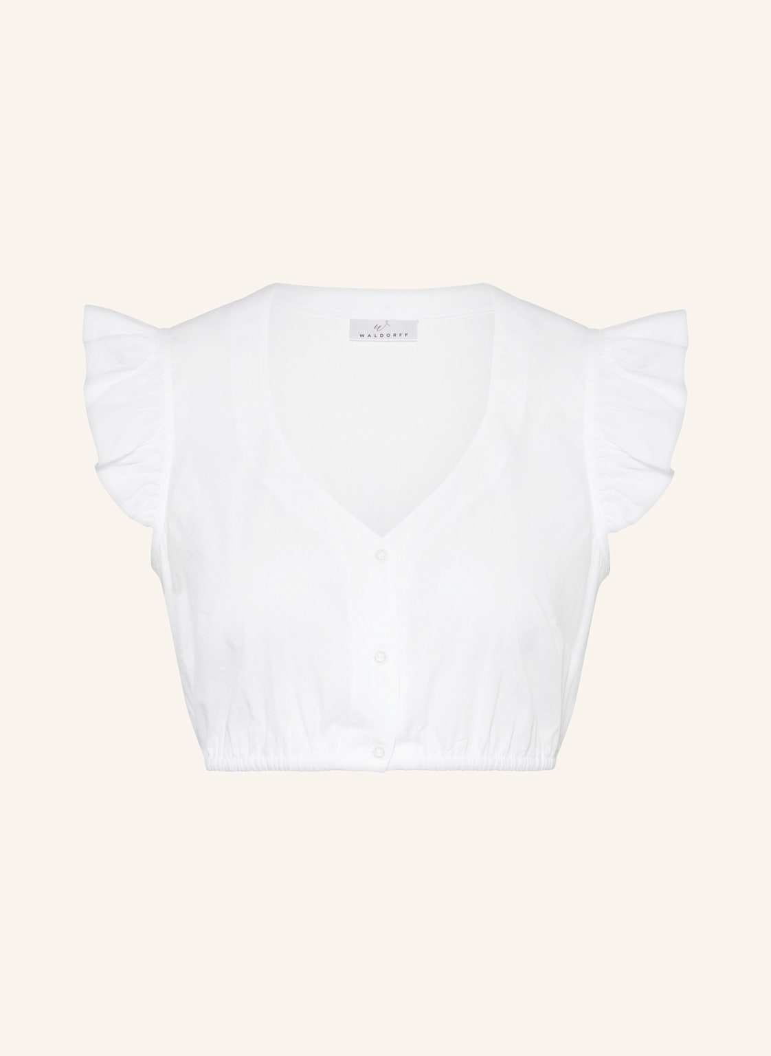 Waldorff Dirndlbluse Mit Volants weiss Waldorff Dirndlbluse Mit Volants weiss von WALDORFF