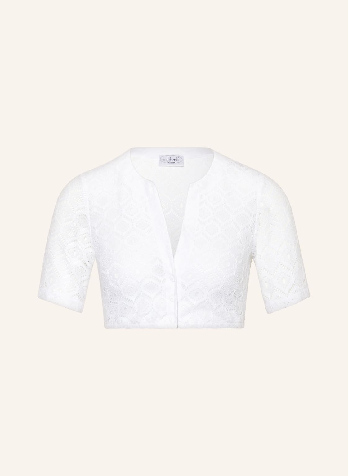 Waldorff Dirndlbluse Aus Spitze weiss Waldorff Dirndlbluse Aus Spitze weiss von WALDORFF