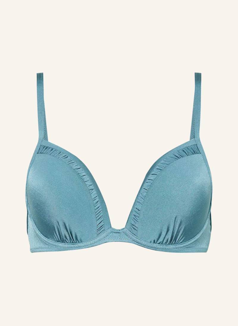 Watercult Bügel-Bikini-Top Shimmering Solids blau von WATERCULT