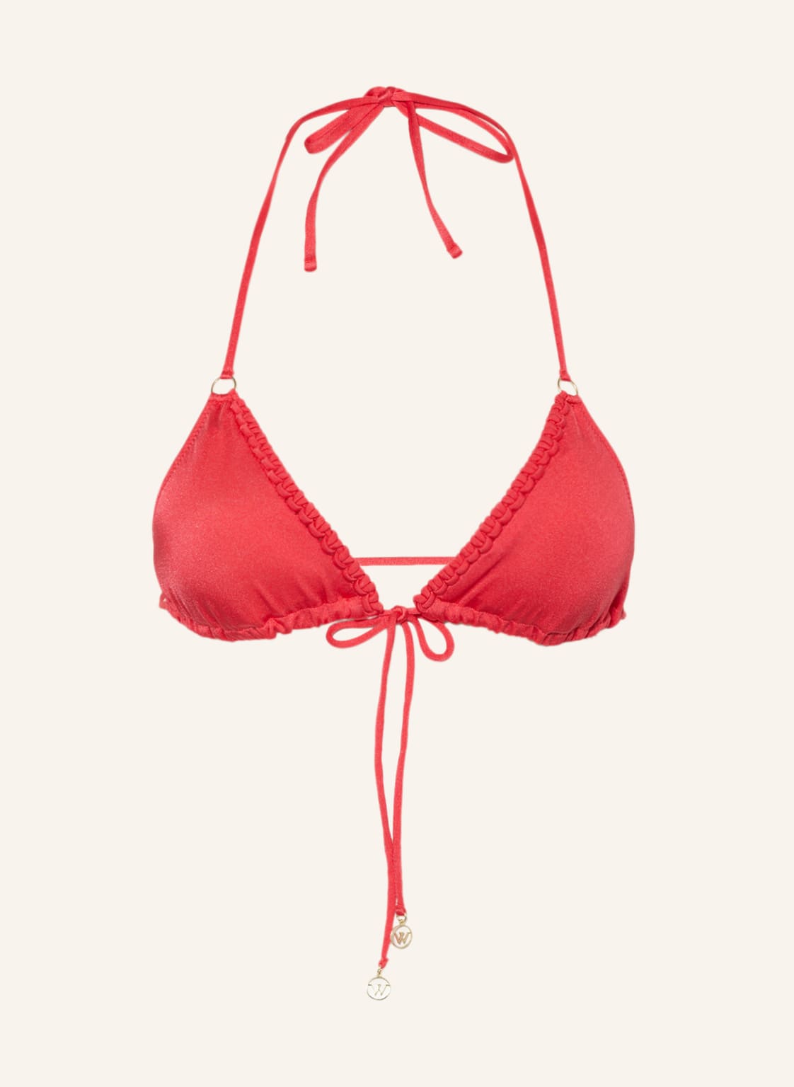 Watercult Triangel-Bikini-Top Makramé Love rot von WATERCULT