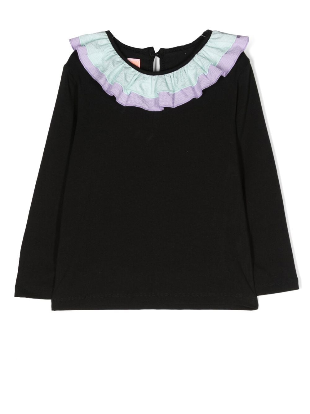 WAUW CAPOW by BANGBANG Amina ruffle-collar T-shirt - Black von WAUW CAPOW by BANGBANG