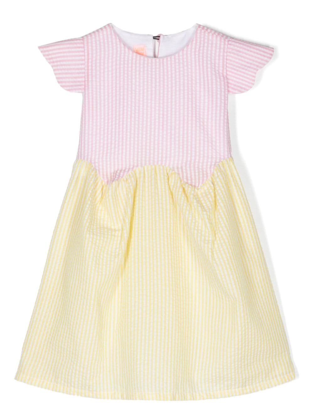 WAUW CAPOW by BANGBANG Florence striped cotton dress - Pink von WAUW CAPOW by BANGBANG