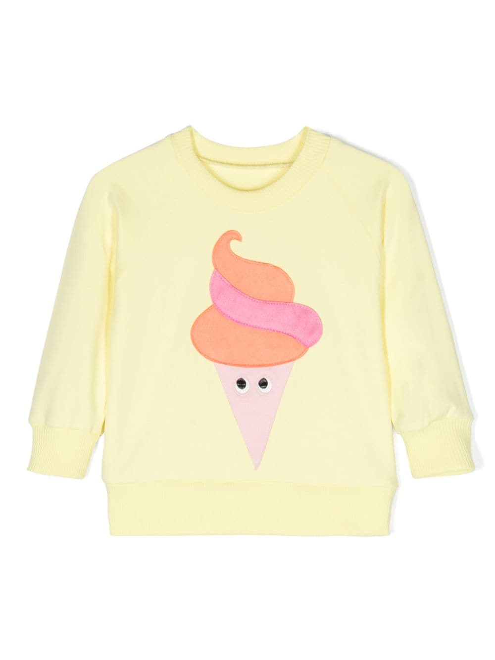 WAUW CAPOW by BANGBANG Ice Cream-patch cotton sweatshirt - Yellow von WAUW CAPOW by BANGBANG