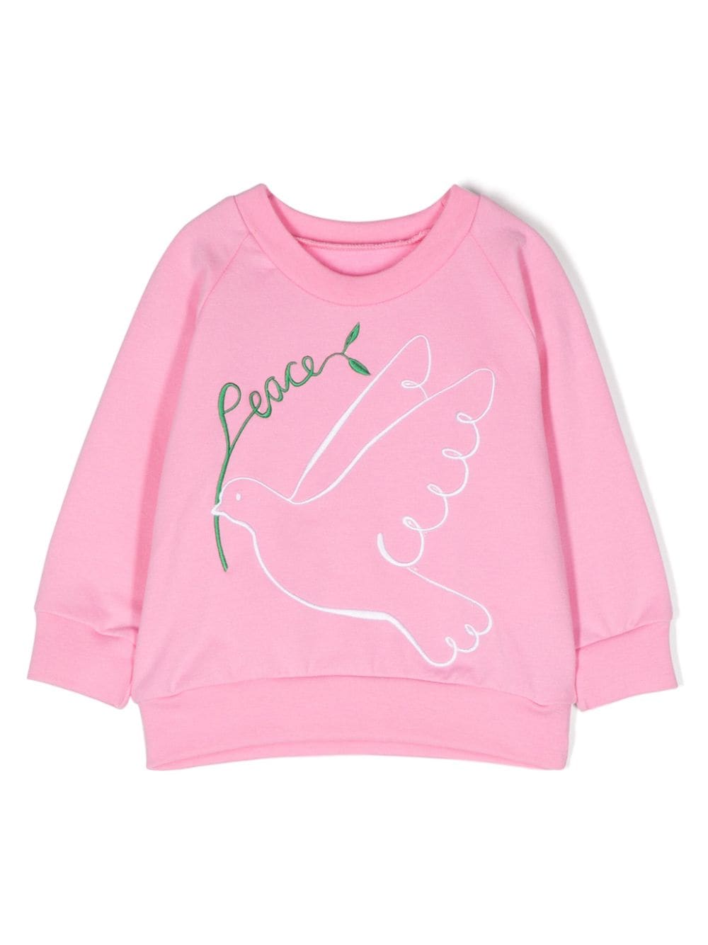 WAUW CAPOW by BANGBANG Peace Out organic cotton sweatshirt - Pink von WAUW CAPOW by BANGBANG