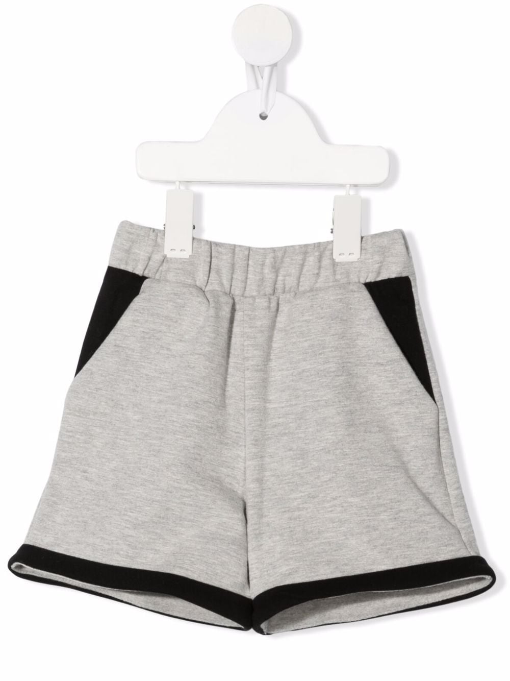 WAUW CAPOW by BANGBANG cotton jersey track shorts - Grey von WAUW CAPOW by BANGBANG