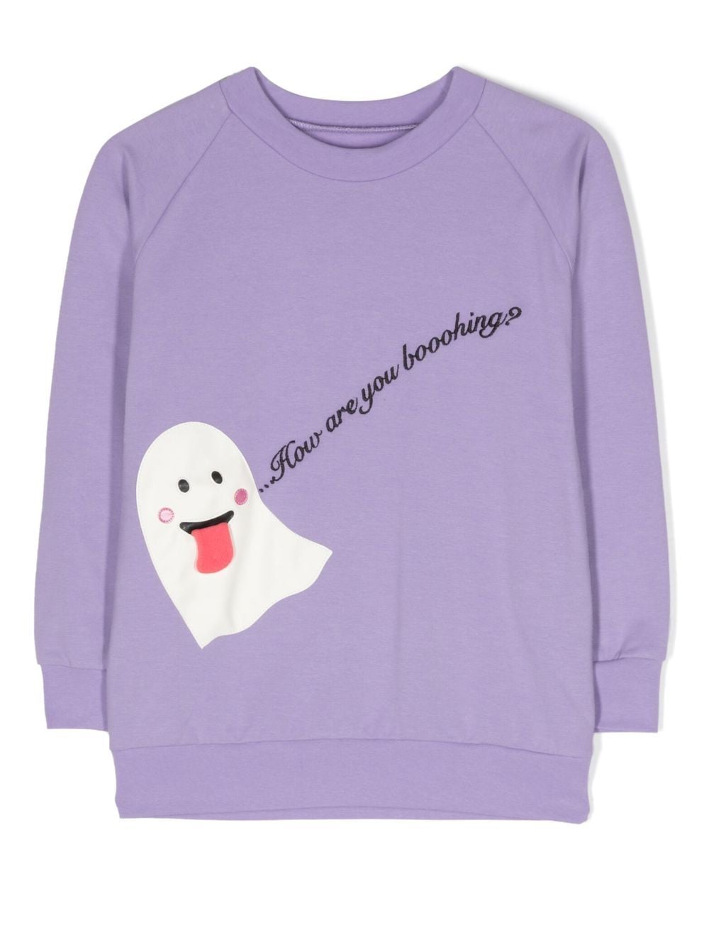 WAUW CAPOW by BANGBANG embroidered graphic-appliqué sweatshirt - Purple von WAUW CAPOW by BANGBANG