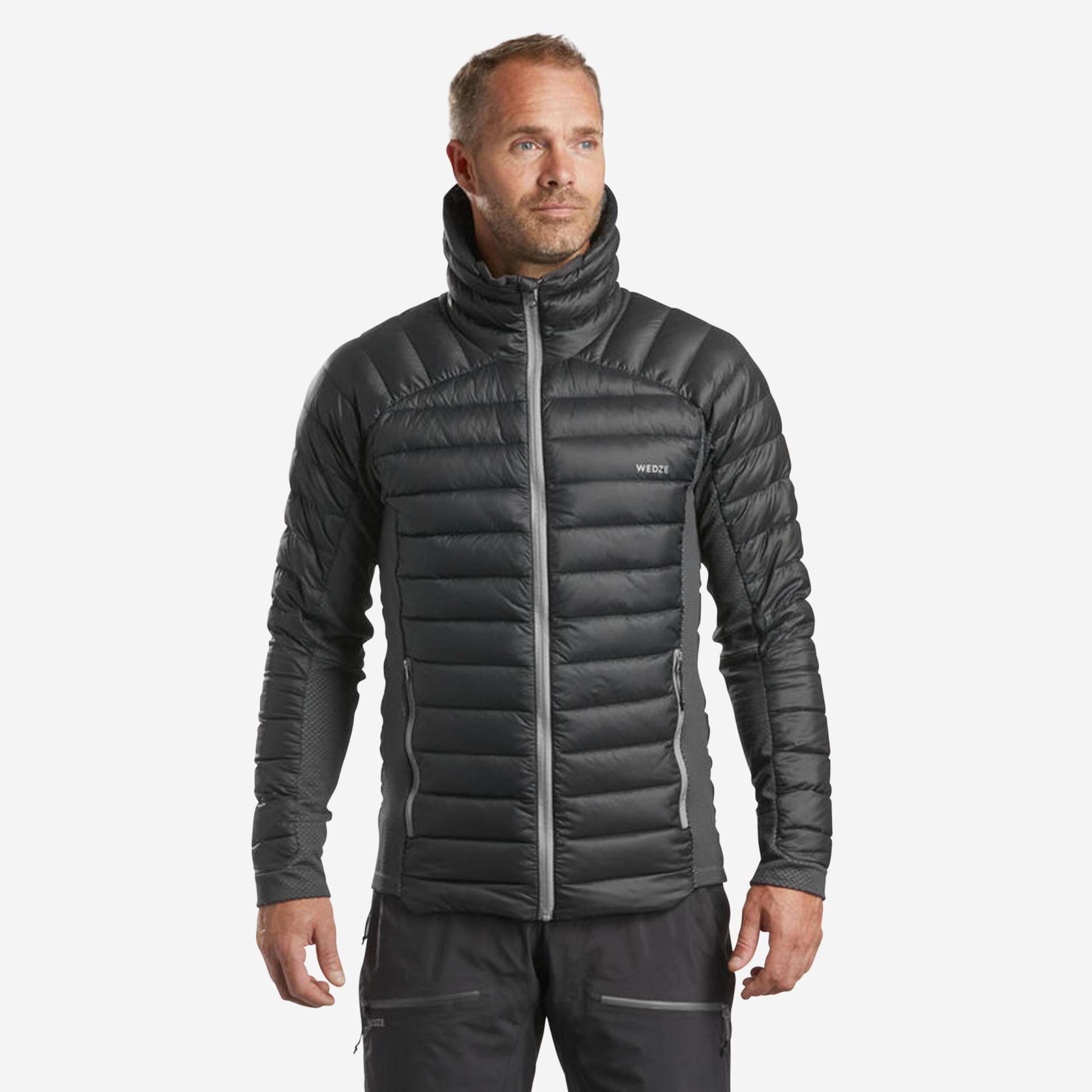 Daunenjacke - Fr900 Warm Herren Gewittergrau L von WEDZE